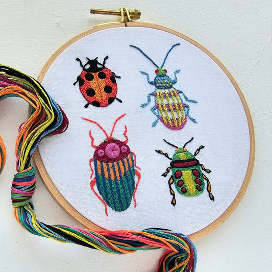 Jessica Long Embroidery - Beetle Collection Embroidery Kit