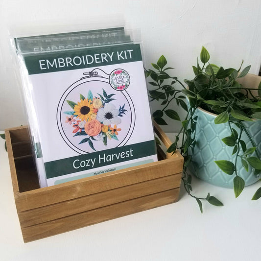 Jessica Long Embroidery - Cozy Harvest Beginner Embroidery Kit