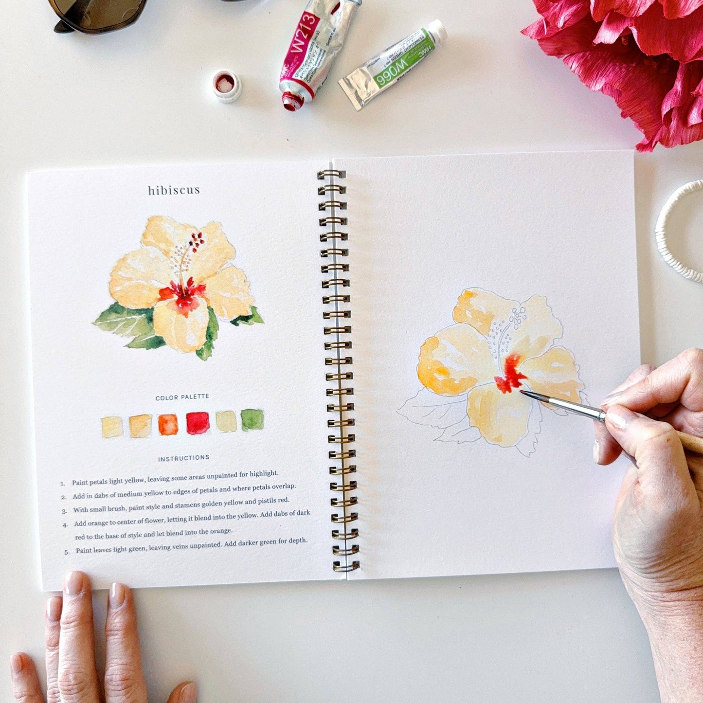 emily lex studio - Tropical watercolor workbook