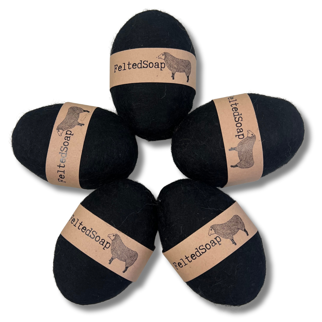 Twisted Purl LLC - Felted Soap Solid Black