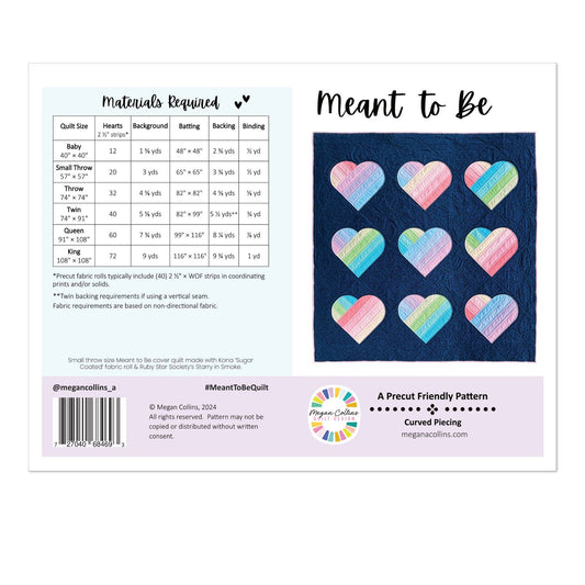 Megan Collins Quilt Design - Meant to Be Quilt Pattern