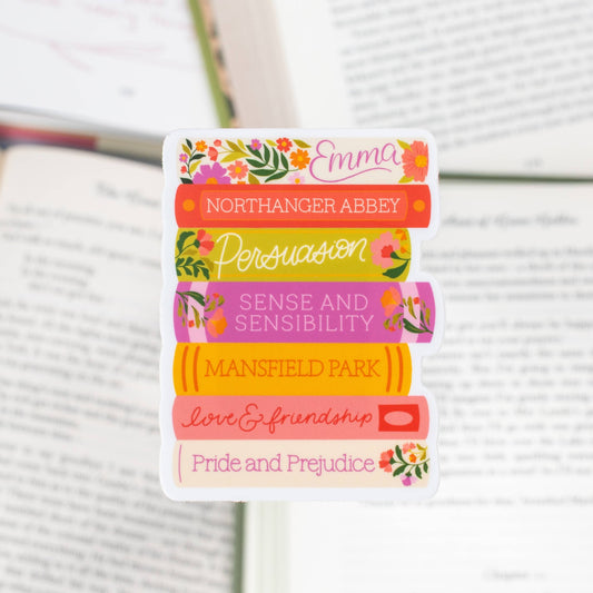 Elyse Breanne Design - Jane Austen Collection Sticker, 3x2.2in