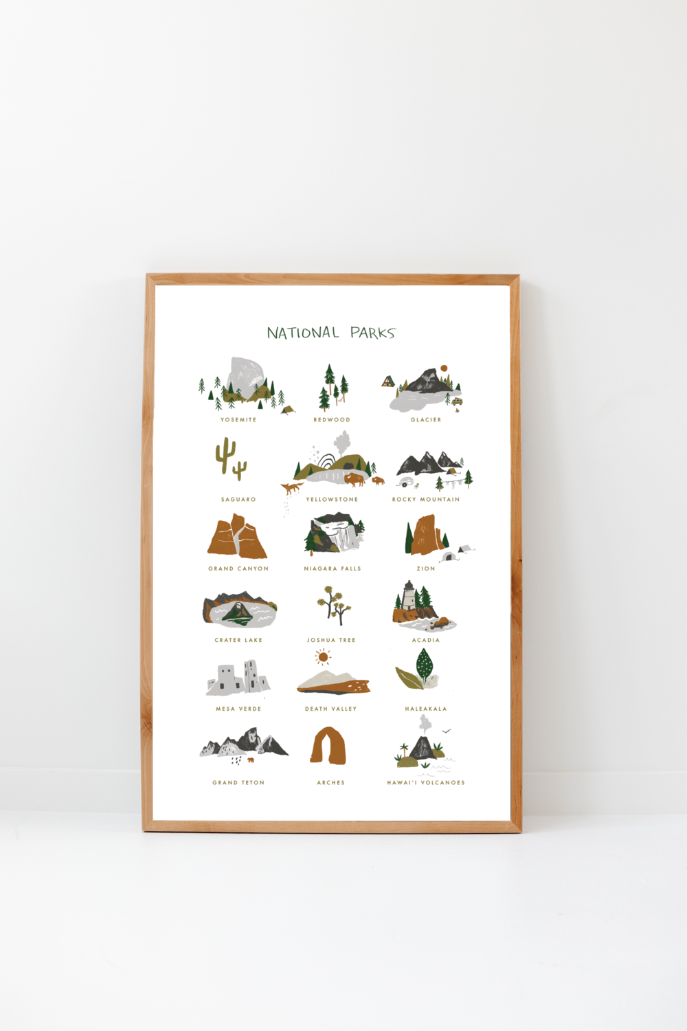 National Parks Art Print | Clementine Kids