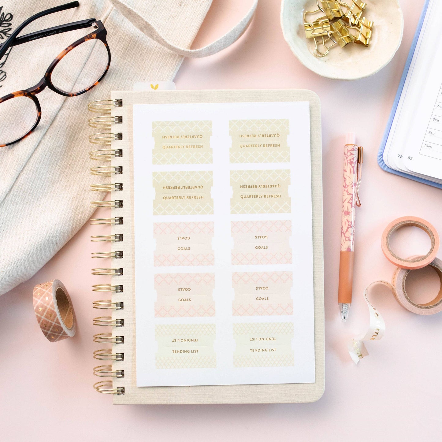 Cultivate What Matters - Neutral Planner Tabs Pack