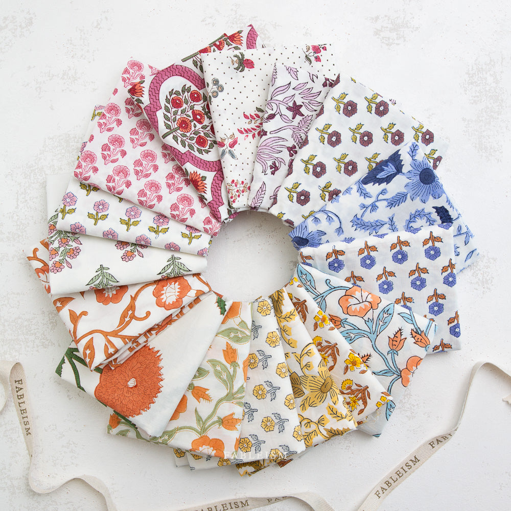 Cottage FQ Bundle | Indian Block Print Cottage | Fableism