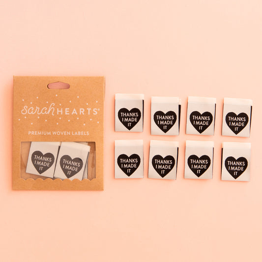 Thanks I Made It Heart | Sarah HEARTS labels