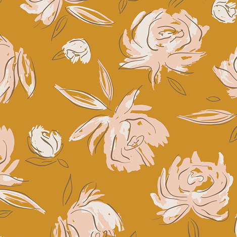 Bed of Roses Amber | Flannel