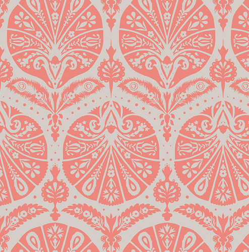 Coquille Damask Coral